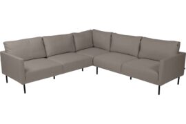 Evita hjørnesofa - sort/brungrå