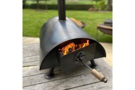 Vedfyrt Pizzaovn - Stål