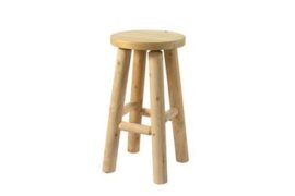 Alternative view of Lakewood Log Stool