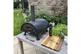 Vedfyrt Pizzaovn - Stål