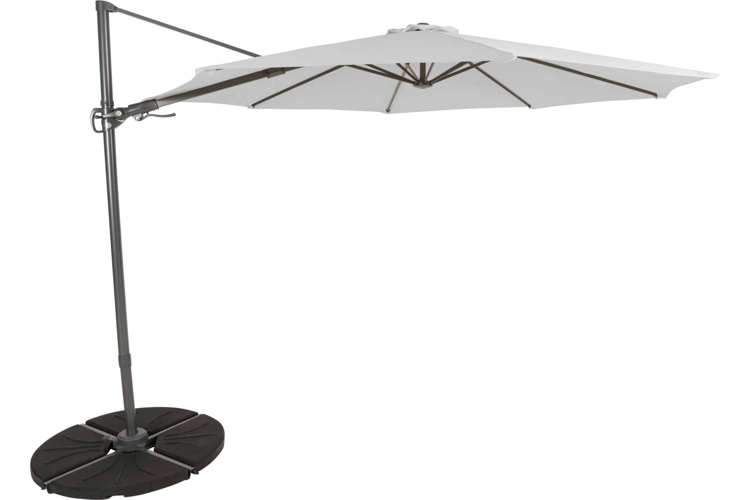 Shadow Flex parasoll Ø300 - light grey Shadow Flex parasoll Ø300 - light grey