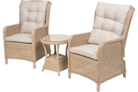 Alternative view of Amalie spisestol m/regulerbar rygg - Natur