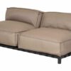 Emma 2-seter uten arm - Sunbrella Taupe Chiné