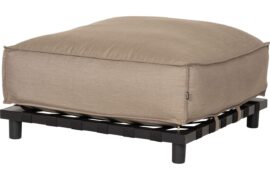 Emma Lounge puff - Sunbrella Taupe Chiné
