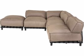 Emma Lounge puff - Sunbrella Taupe Chiné