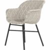 Delphine spisestol - white/black