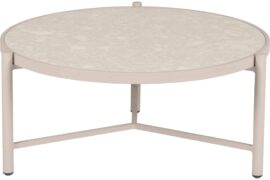 Nika sofabord Ø82 - Beige/Terrazzo