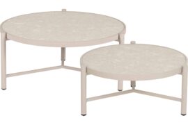 Alternative view of Nika sofabord Ø62 - Beige/Terrazzo