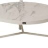 Nika sofabord Ø67 - Royal White