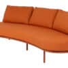 Curve 3-seter sofa - Terracotta