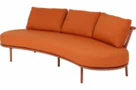 Curve 3-seter sofa - Terracotta