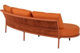 Alternative view of Curve 3-seter sofa - Terracotta