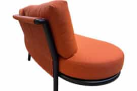 Alternative view of Curve 3-seter sofa - Svart / Terracotta
