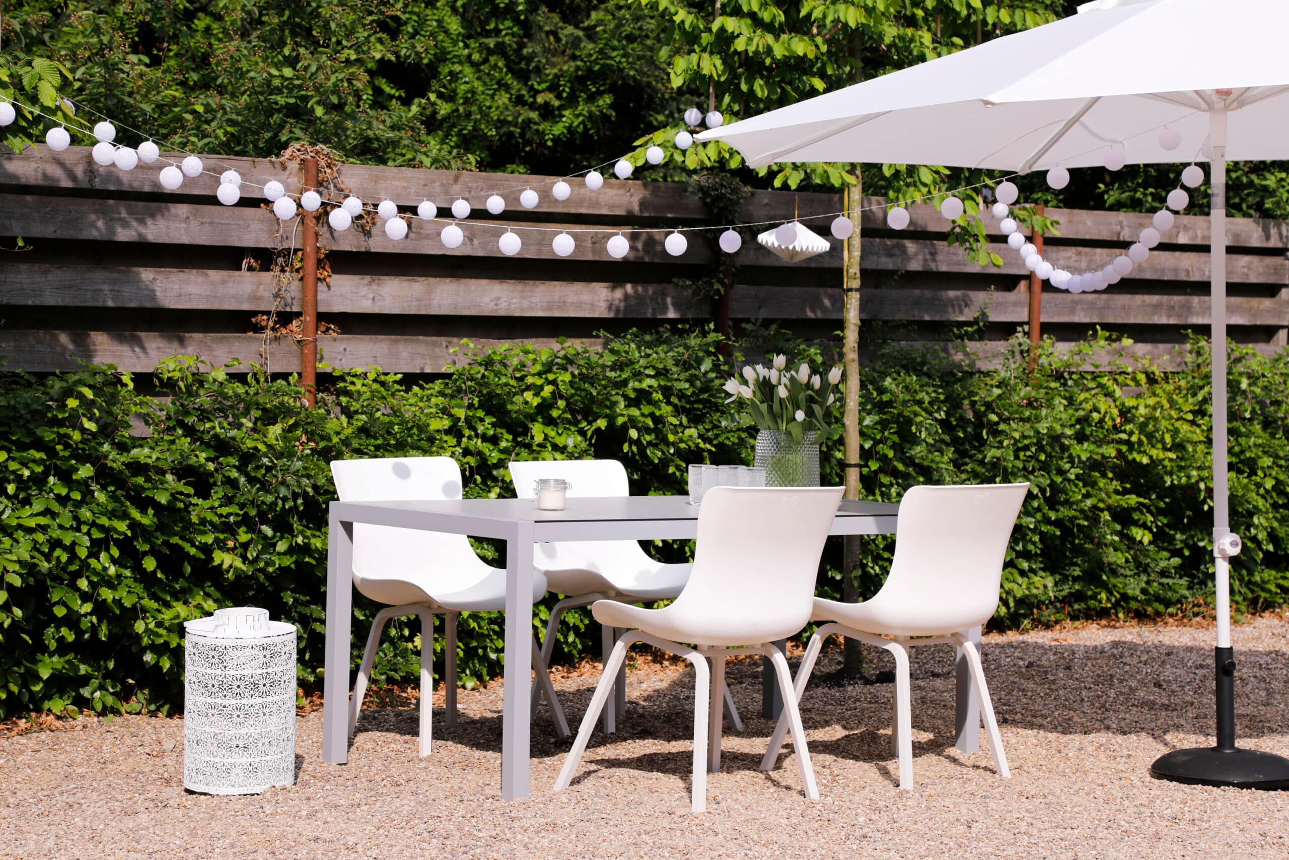 Solar Line parasoll Ø300 - white/light grey Solar Line parasoll Ø300 - white/light grey - Bilde 3