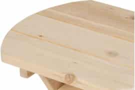 Huntsville Adirondack sidebord - Hvit Sedertre - Bilde 3