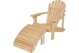 Huntsville Adirondack fotskammel - Hvit sedertre - Bilde 3