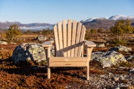 Alternative view of Huntsville Adirondack Stol - Hvit Sedertre